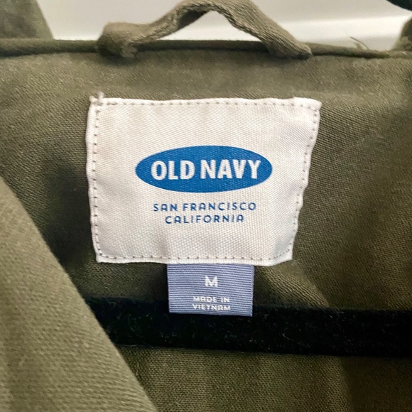Old Navy Army Green Cinched Waist Utility Jacket - Super Cute & Versatile! - Picture 6 of 8